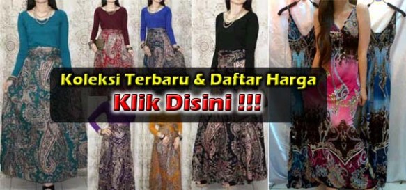 Maxi Dress Batik Kombinasi